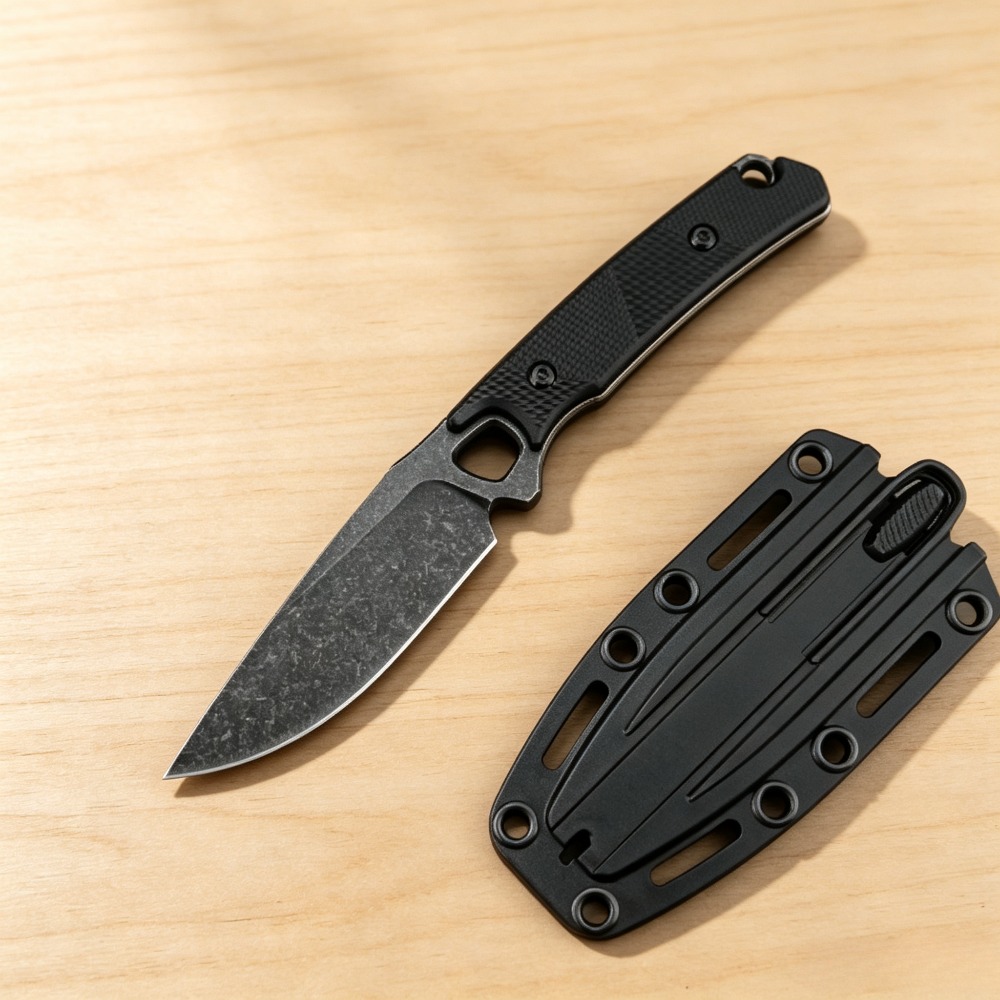 Cuchillo recto 2048 EDC, mango - Bushcraft Knife Fixed reseña y precio