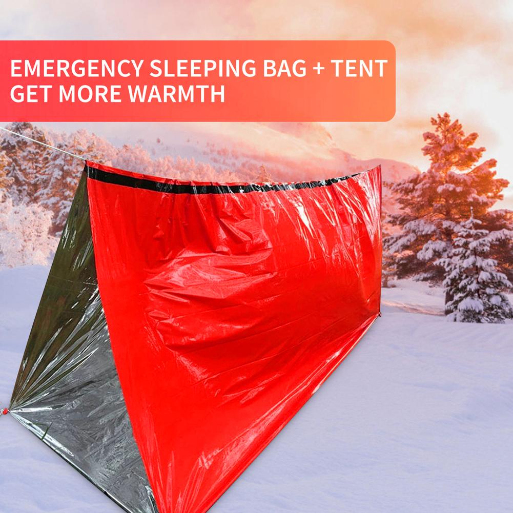 Saco de dormir portátil imperm - Emergency Mylar Tent reseña y precio