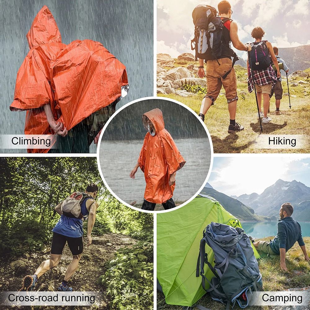 1 Pieza Poncho Impermeable par - Emergency Poncho Rain reseña y precio